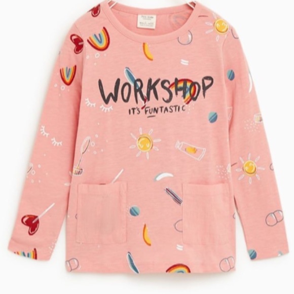 Zara Other - Zara Kids Long Sleeve Top with Pockets